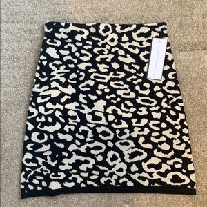 NWT Goodnight macaroon knit cheetah skirt